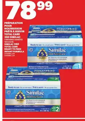 Provigo SIMILAC 360 TOTAL CARE READY TO FEED INFANT FORMULA, 16X235 ML offer