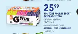 Provigo GATORADE ZERO SPORTS DRINK, 24x591 mL offer