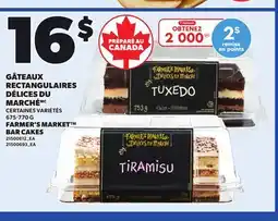 Provigo FARMER'S MARKET BAR CAKES, 675-770 G offer