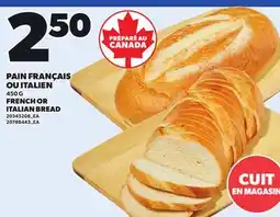 Provigo PAIN FRANÇAIS OU ITALIEN, 450 G offer