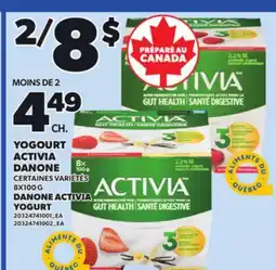 Provigo DANONE ACTIVIA YOGURT, 8X100 G offer