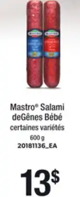 Provigo MASTRO SALAMI DE GÊNES BÉBÉ, 600 g offer