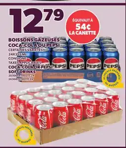 Provigo COCA-COLA OR PEPSI SOFT DRINKS, 24X355 ML offer