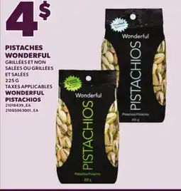 Provigo WONDERFUL PISTACHIOS, 225 G offer