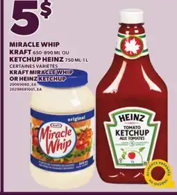 Provigo KRAFT MIRACLE WHIP, 650-890 ML OR HEINZ KETCHUP, 750 ML-1 L offer