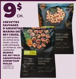 Provigo MARINA DEL REY WILD ARGENTINIAN SHRIMP RAW PEELED offer