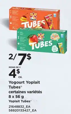 Provigo YOPLAIT TUBES , 8 X 56 G offer