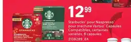 Provigo STARBUCKS POUR NESPRESSO POUR MACHINE VERTUO CAPSULES COMPATIBLES, 8 capsules offer