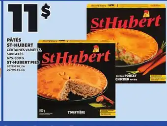 Provigo ST-HUBERT PIES, 675-800 G offer