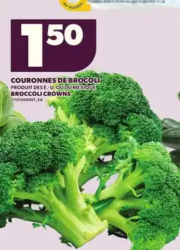 Provigo BROCCOLI CROWNS offer