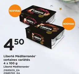 Provigo LIBERTÉ MÉDITERRANÉE , 4 x 100 g offer