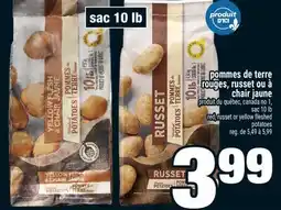 Super C pommes de terre rouges, russet ou à chair jaune | red, russet or yellow fleshed potatoes offer