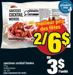 Super C SAUCISSES COCKTAIL FUMÉES | COCKTAIL WIENERS offer