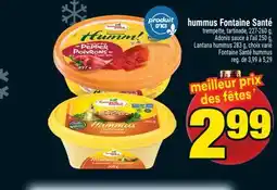 Super C hummus Fontaine Santé | Fontaine Santé hummus offer