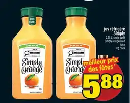 Super C jus réfrigéré Simply | Simply refrigerated juice offer