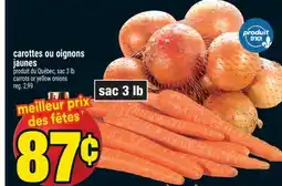 Super C CAROTTES OU OIGNONS JAUNES | CARROTS OR YELLOW ONIONS offer