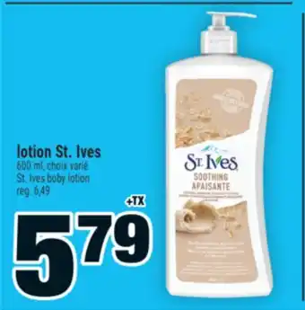 Super C lotion St. Ives | St. Ives boby lotion offer