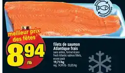 Super C filets de saumon Atlantique frais | fresh Atlantic salmon fillets offer