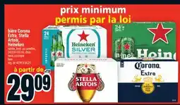 Super C bière Corona Extra, Stella Artois, Heineken | beer offer