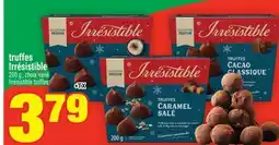 Super C truffes Irrésistible | Irrésistible truffes offer