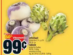 Super C artichaut ou rabiole offer