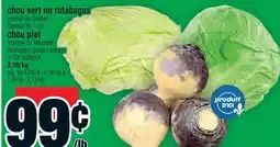 Super C chou vert ou rutabagas offer