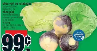 Super C chou vert ou rutabagas offer