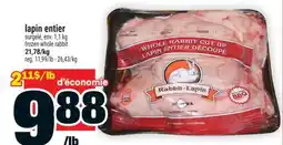 Super C lapin entier | frozen whole rabbit offer