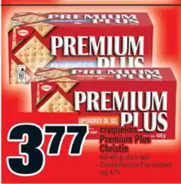 Super C craquelins Premium Plus | Christie Premium Plus crackers offer