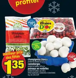 Super C champignons blancs | white mushrooms offer