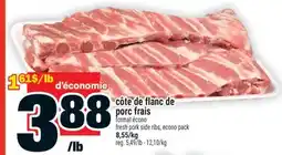 Super C côte de flanc de porc frais | fresh pork side ribs offer
