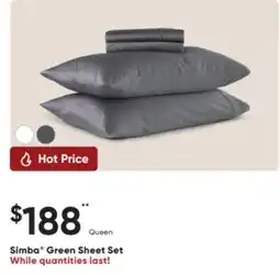 Dormez Vous Simba Green Sheet Set offer