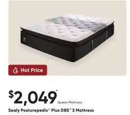 Dormez Vous Sealy Posturepedic Plus DBS 3 Mattress offer
