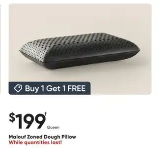 Dormez Vous Malouf Zoned Dough Pillow offer