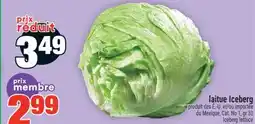 Super C laitue Iceberg | Iceberg lettuce offer