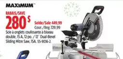 Canadian Tire 12˝ Dual-Bevel Sliding Mitre Saw offer