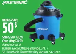Canadian Tire 37L Detachable Blower Wet/Dry Vacuum offer