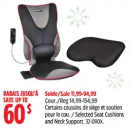 Canadian Tire Realtree Selected Seat Cushions and Neck Support offer