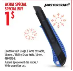 Canadian Tire Utility Snap Knife, 18mm offer
