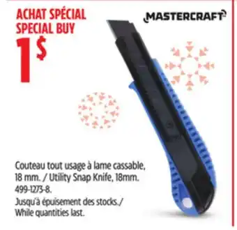 Canadian Tire Utility Snap Knife, 18mm offer