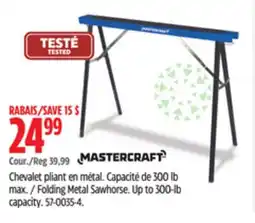 Canadian Tire Folding Metal Sawhorse. Up to 300-lb capacity offer