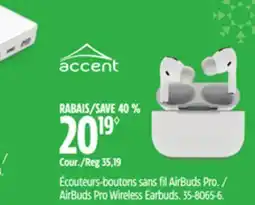 Canadian Tire AirBuds Pro Wireless Earbuds offer