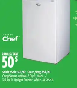 Canadian Tire 3.0 Cu-Ft Upright Freezer, White offer