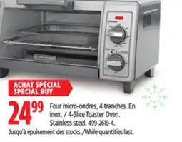 Canadian Tire 4-Slice Toaster Oven offer