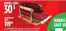 Canadian Tire Traditional Baby Sleigh with Pad and Wear Bars offer