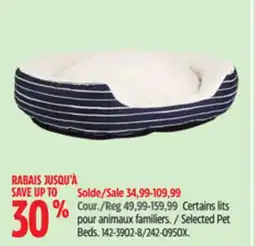 Canadian Tire Selected Pet Beds offer