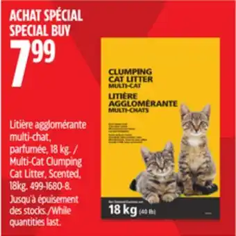 Canadian Tire Multi-Cat Clumping Cat Litter, Scented offer