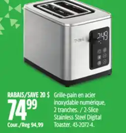 Canadian Tire 2-Slice Stainless Steel Digital Toaster offer