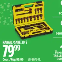 Canadian Tire Stanley Professional Grade Black Chrome Socket offer