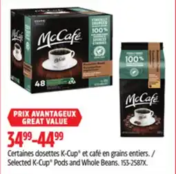 Canadian Tire Keurig Selected K-Cup Pods and Whole Beans offer